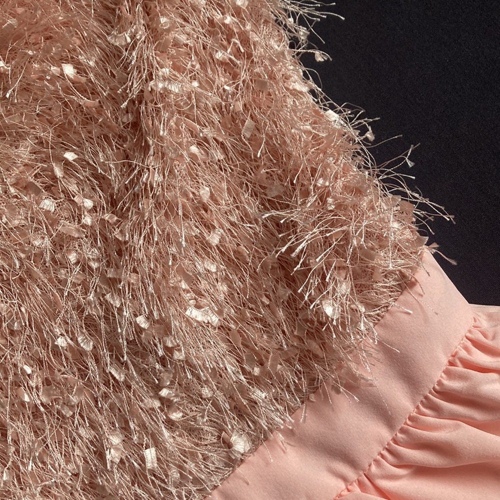 JUST DROPPED #75 Pretty In Pink Fringe Bodice Fit & Flare Skater Dress S M L - Picture 6 of 9